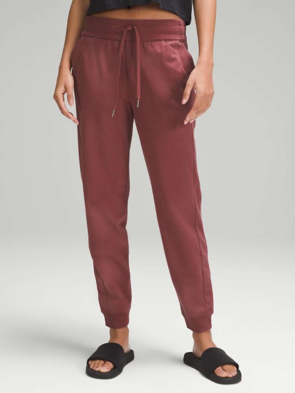 Lululemon Women's Scuba High-Rise French Terry Jogger - Smokey Red